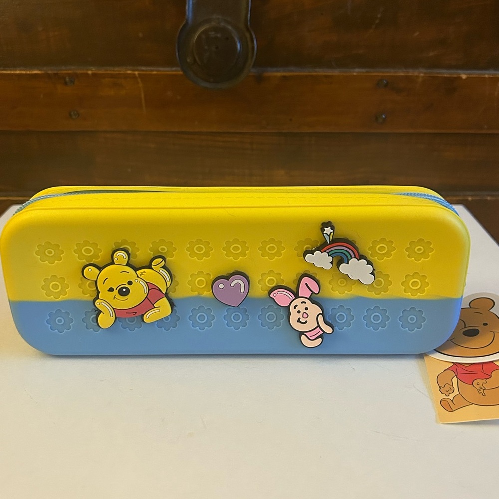 Disney Winnie the Pooh Character Pencil Case - NWT